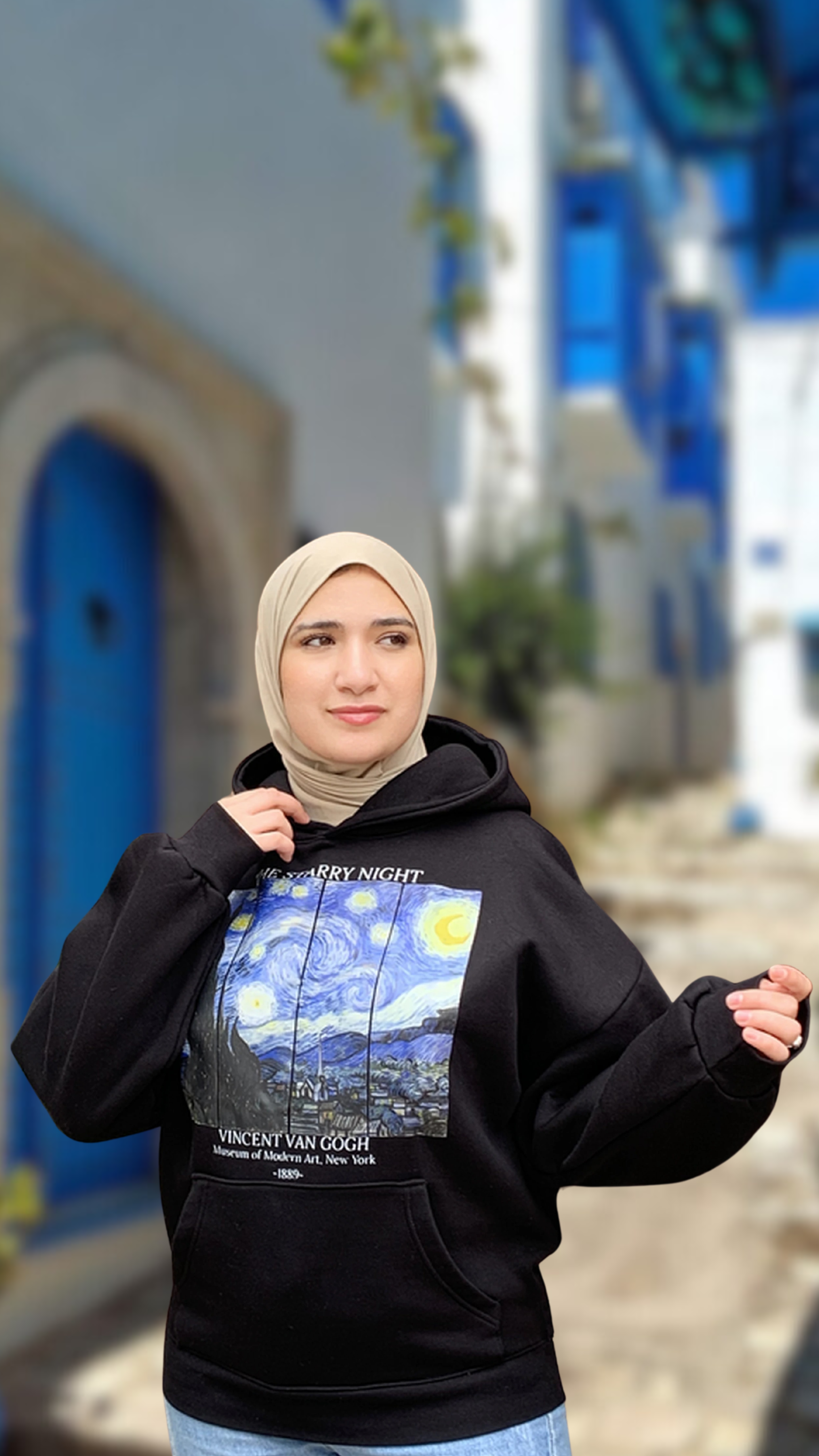 Hoodie Oversize (Van Gogh Starry Night)
