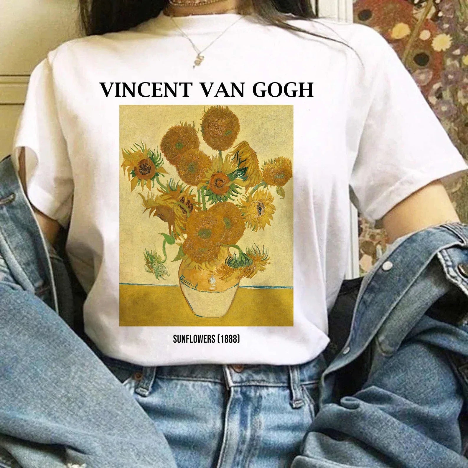 Tshirt Oversize Van Gogh "Sunflowers"