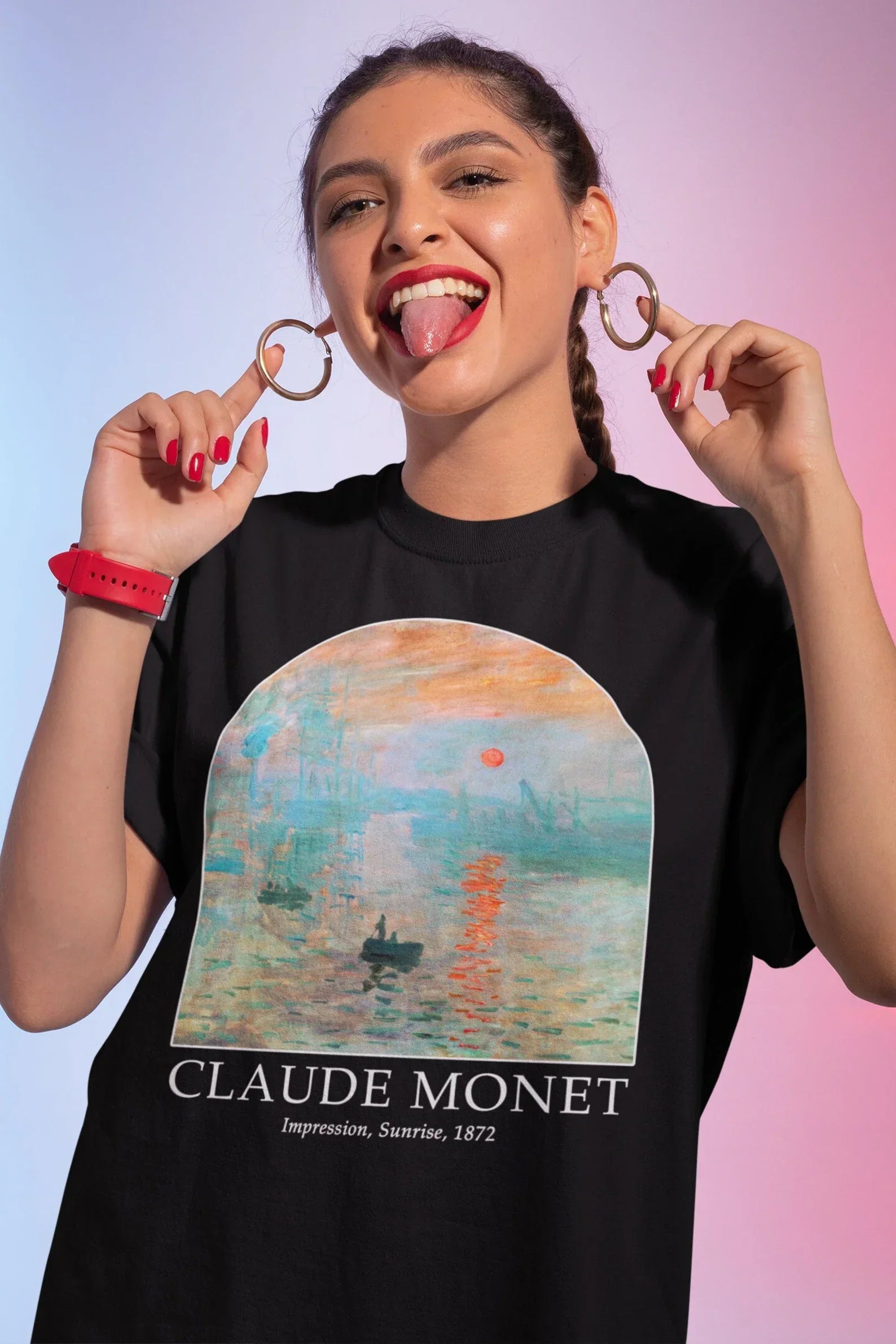 Tshirt Oversize Claude Monet ''Sunrise''